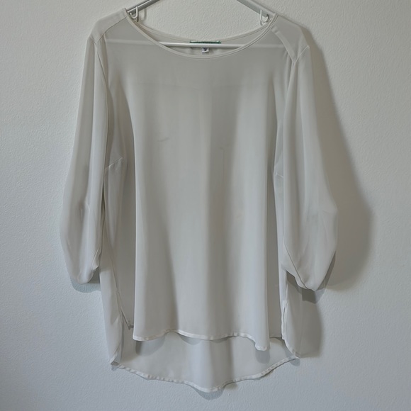 Pleione White Sheer Top - XL - Picture 3 of 14